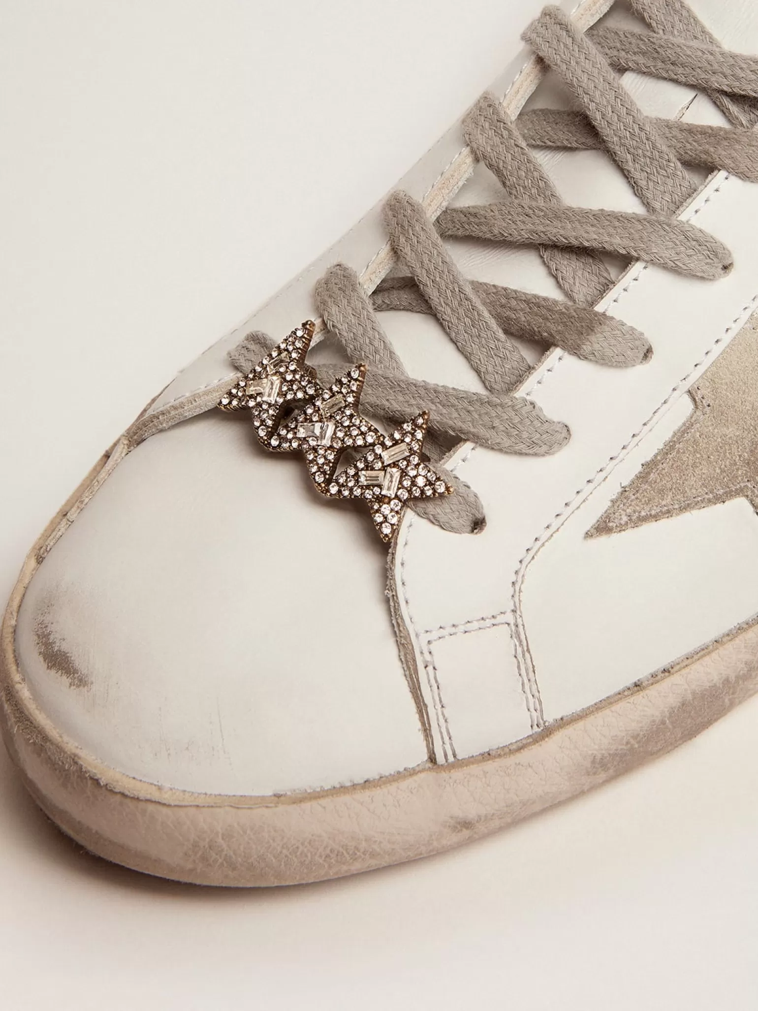Online Acessório para cadarço com três estrelas cor ouro velho com cristais MULHER Jewels | Joias
