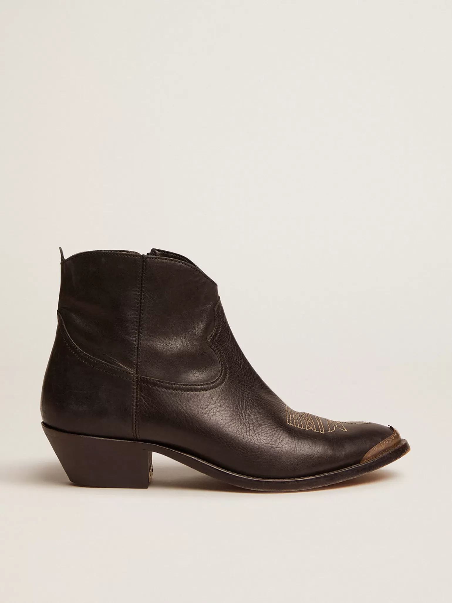 New Ankle boot Feminina de couro com decoração western MULHER Botas