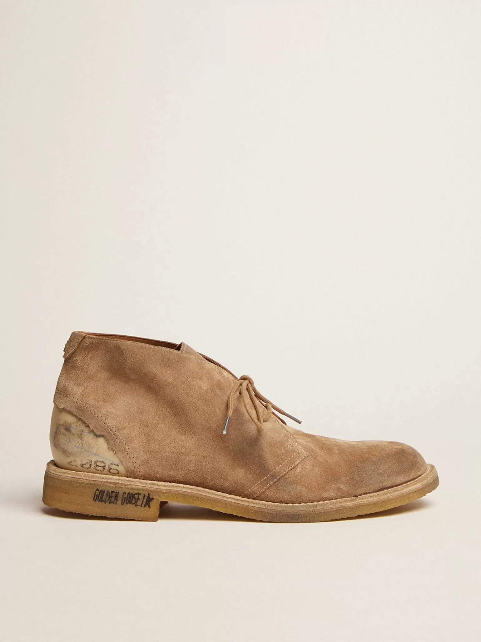 Sale Ankle boot Noel de suede na cor caramelo Botas
