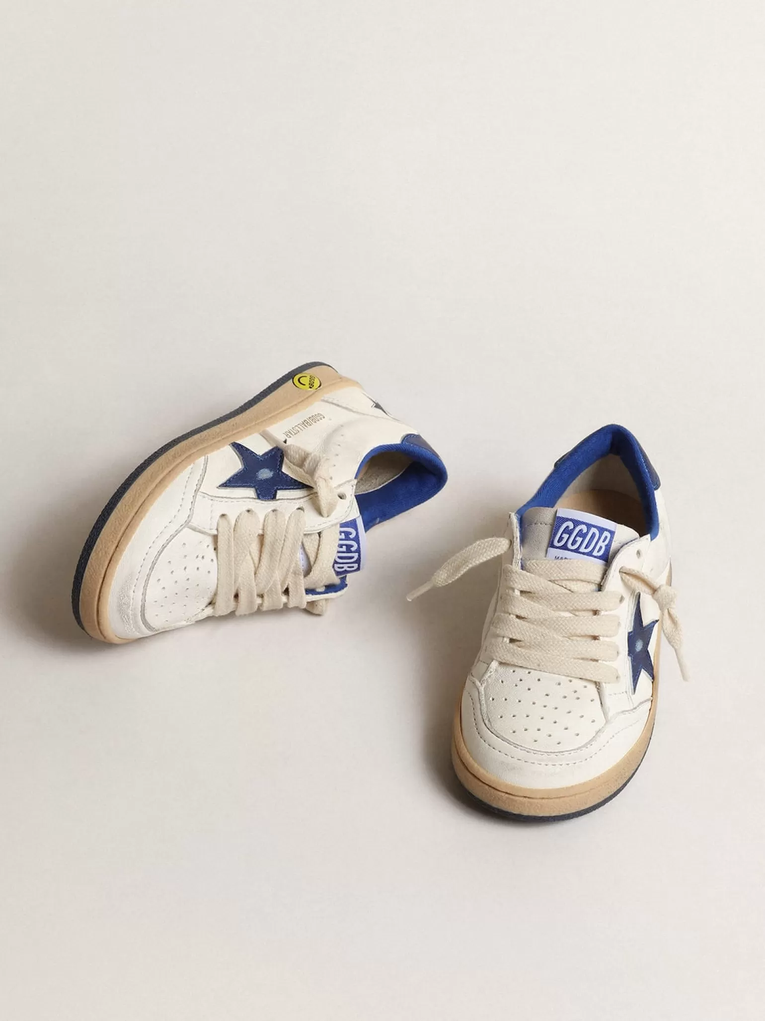 Best Ball Star Junior com estrela e talão de couro metálico azul Meninas pequenas (1-3 anos) | Meninos pequenos (1-3 anos)