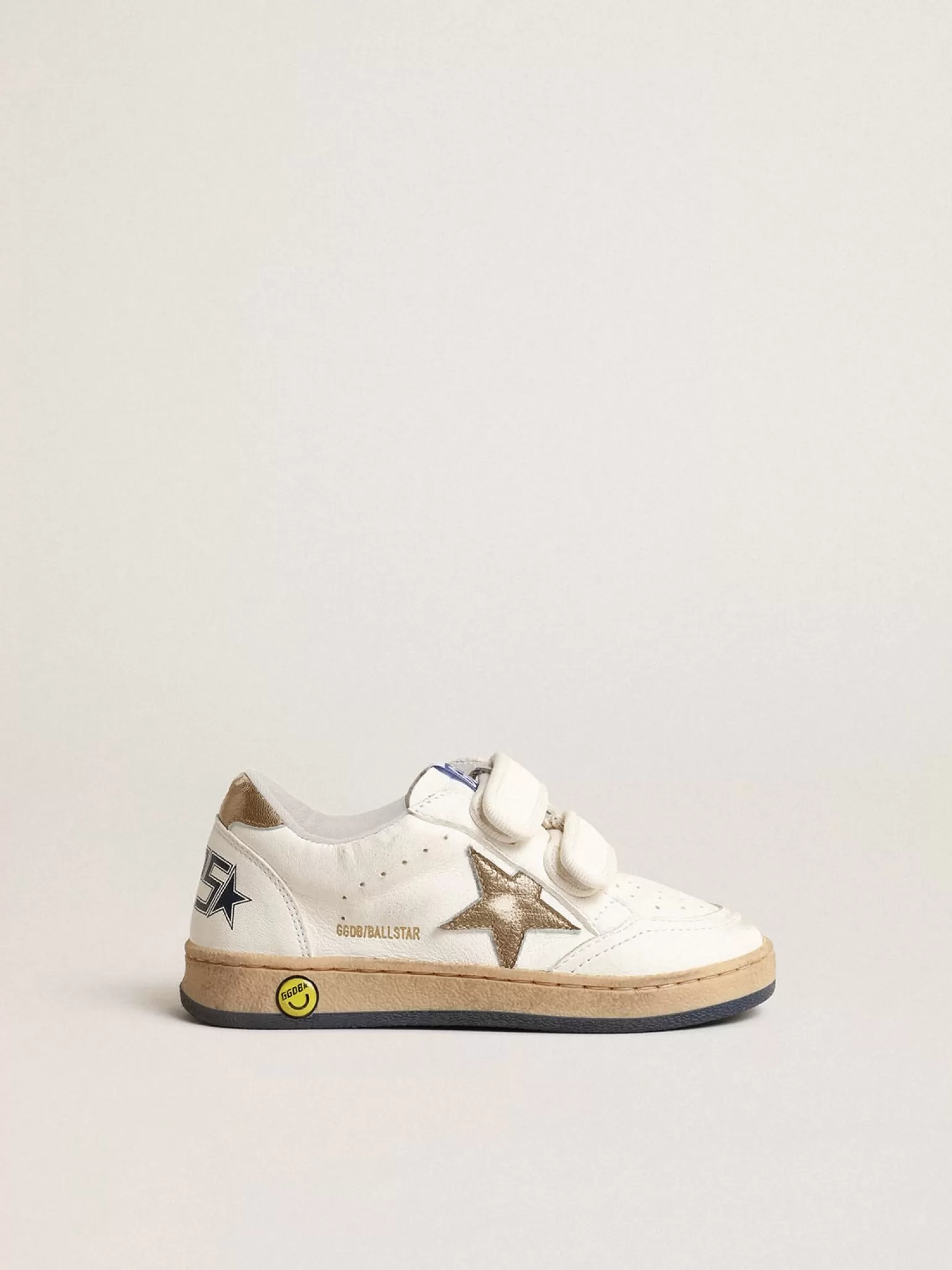 Best Sale Ball Star Junior com estrela e talão de couro metálico azul Meninos pequenos (1-3 anos)