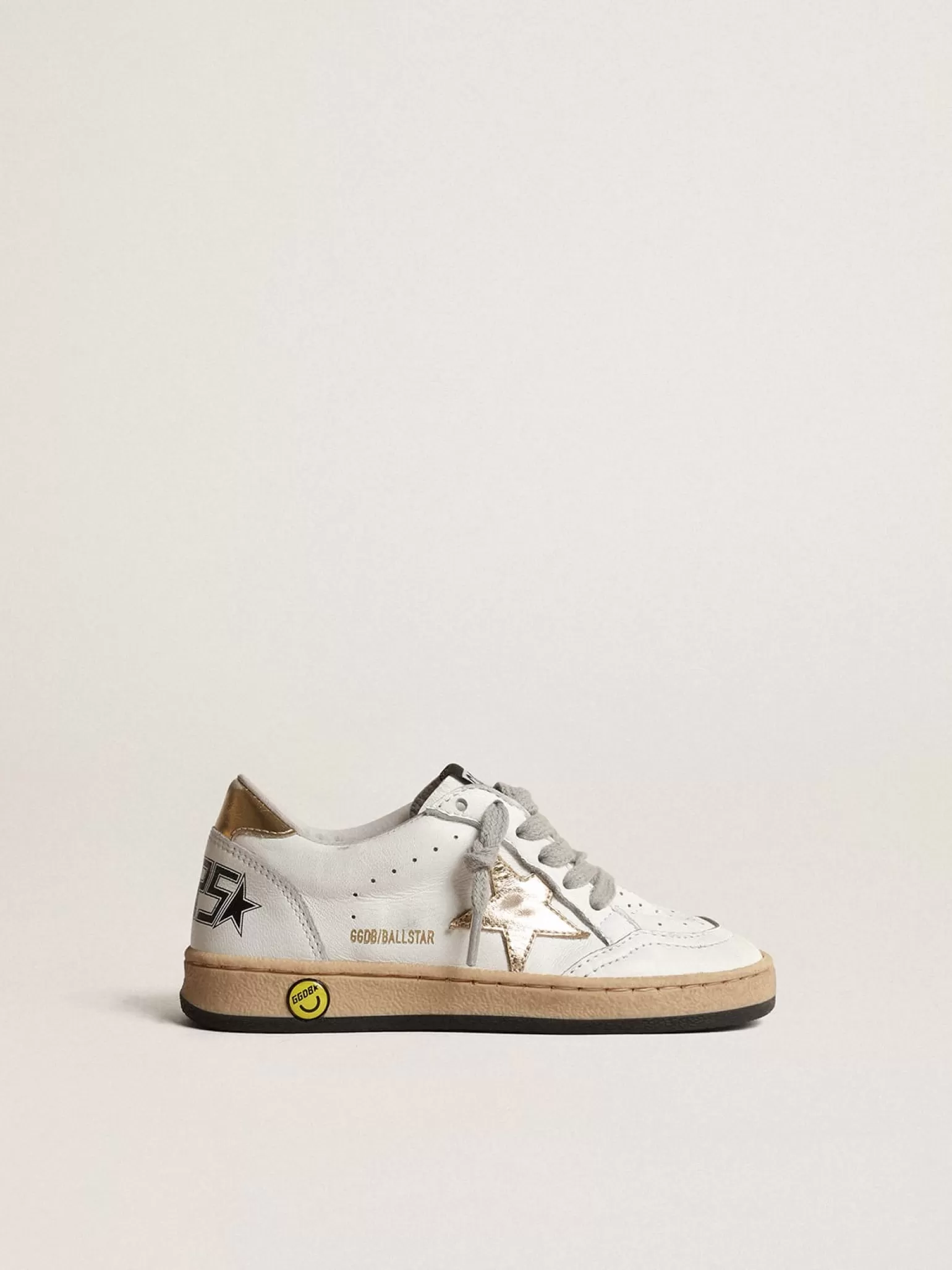 Shop Ball Star Junior com estrela e talão de couro metálico dourado Meninas pequenas (1-3 anos) | Meninos pequenos (1-3 anos)