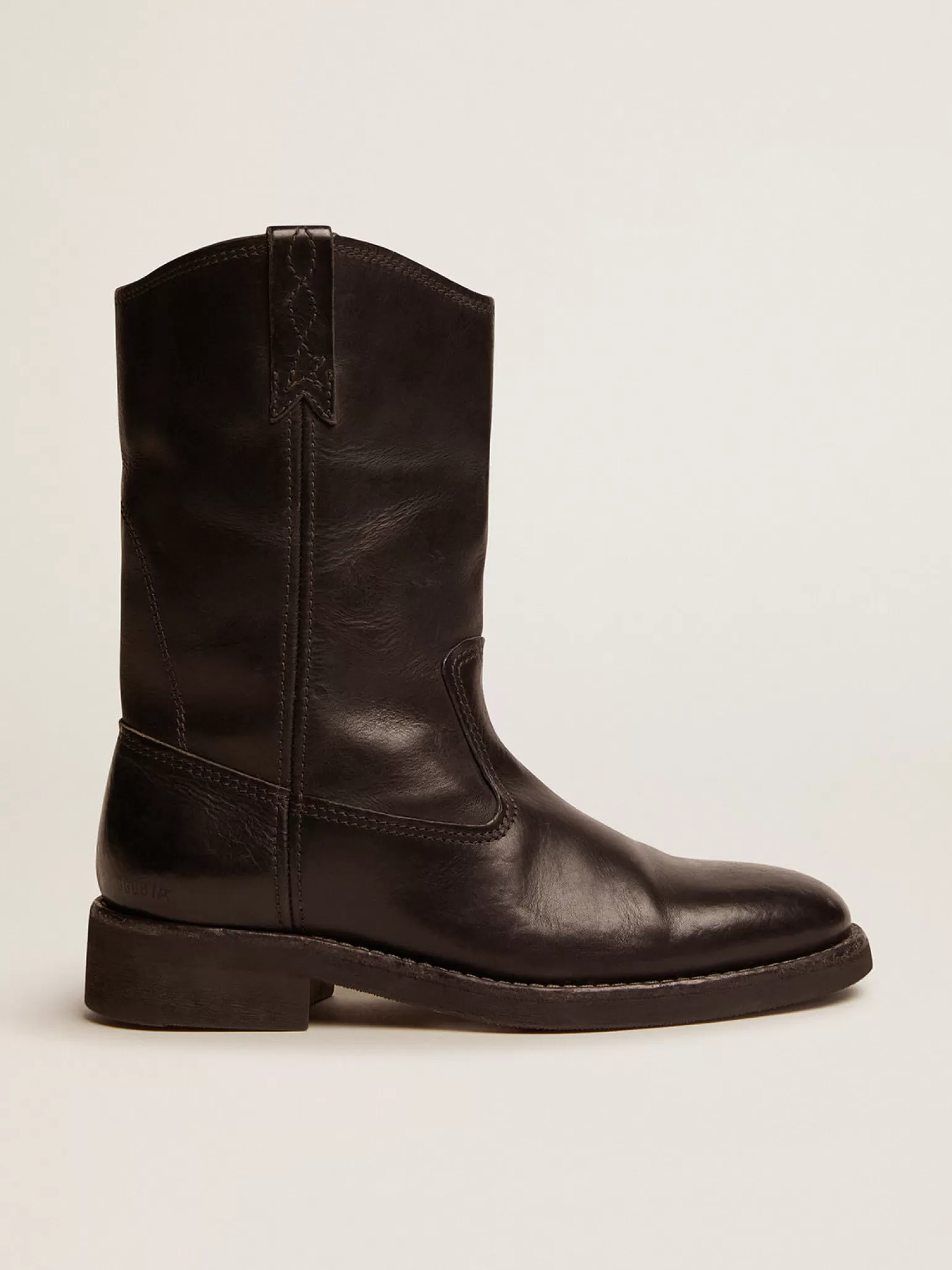 Flash Sale Biker de couro preto MULHER Botas