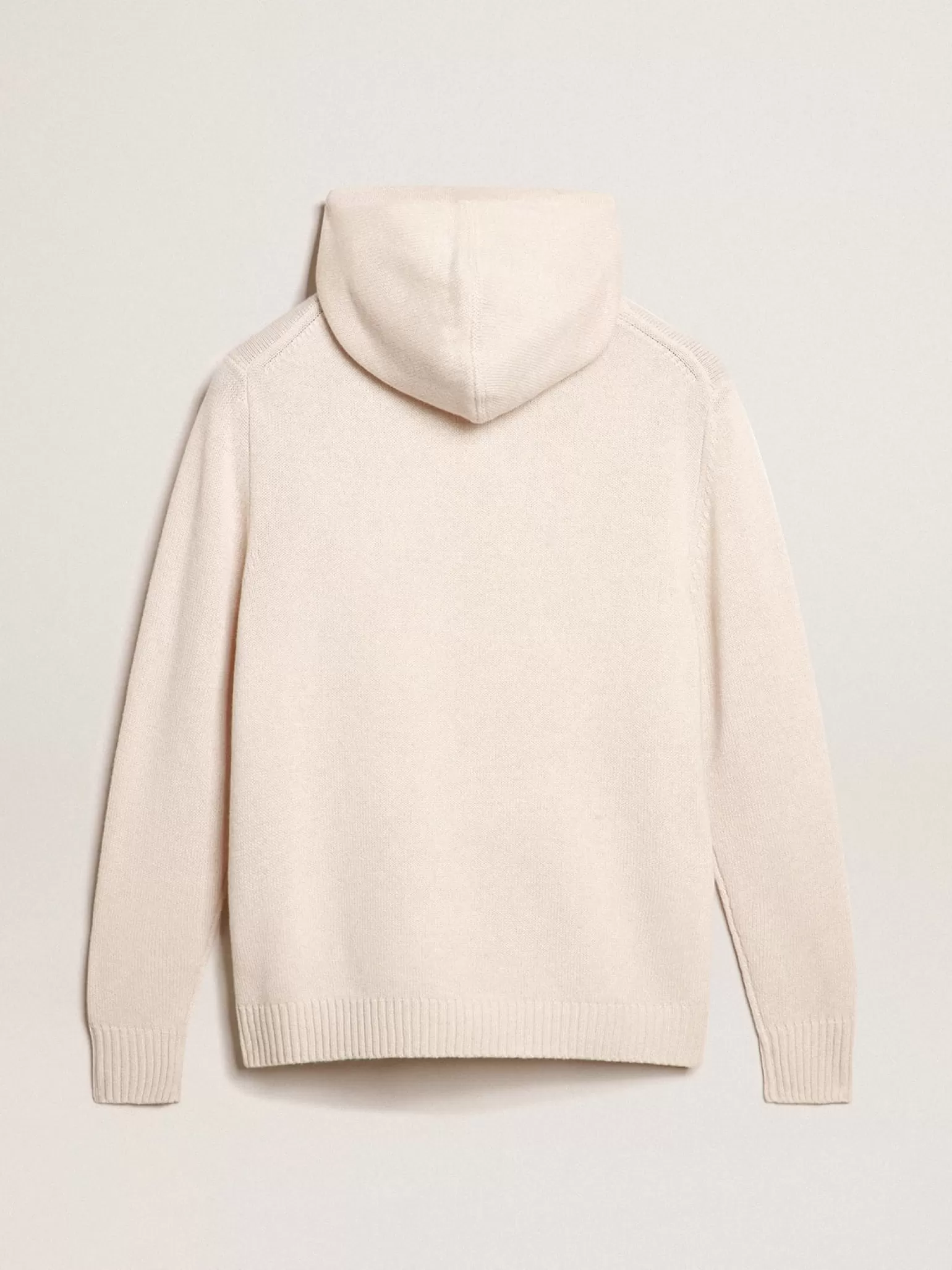 Flash Sale Blusa tipo moletom feminina branca misto caxemira com capuz MULHER Moletons