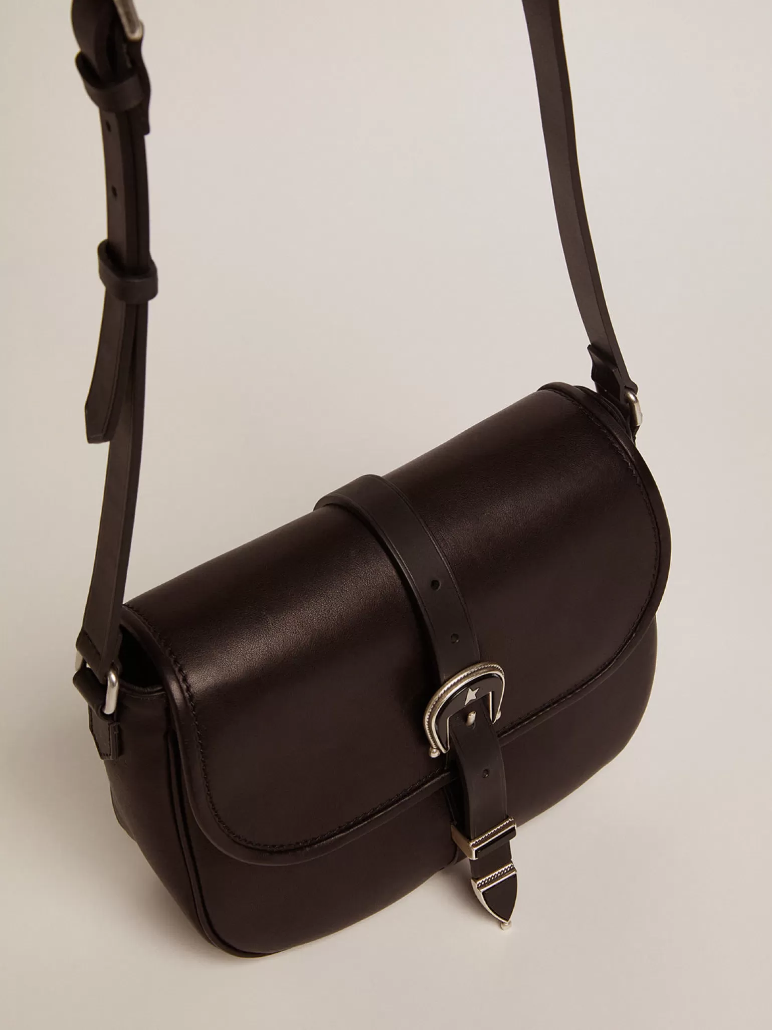 Clearance Bolsa Rodeo média de couro preto MULHER Bolsas tiracolo