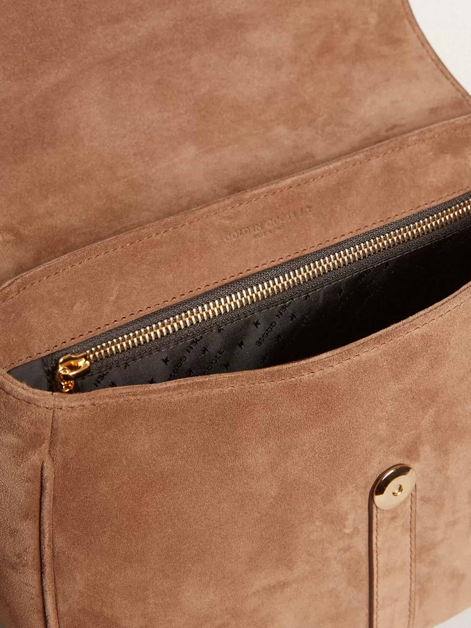 Discount Bolsa Sally média de suede cinza com fivela e alça de ombro em contraste MULHER Bolsas tiracolo