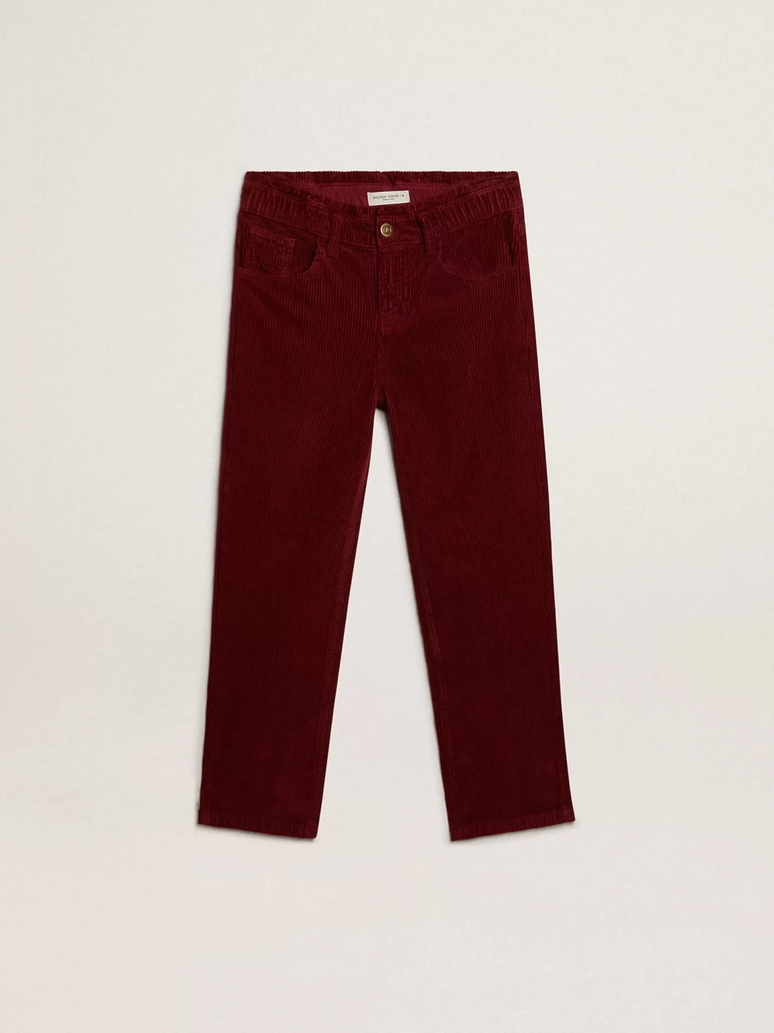 Sale Calça bordô de algodão de perna larga Bottoms (4-12 years)