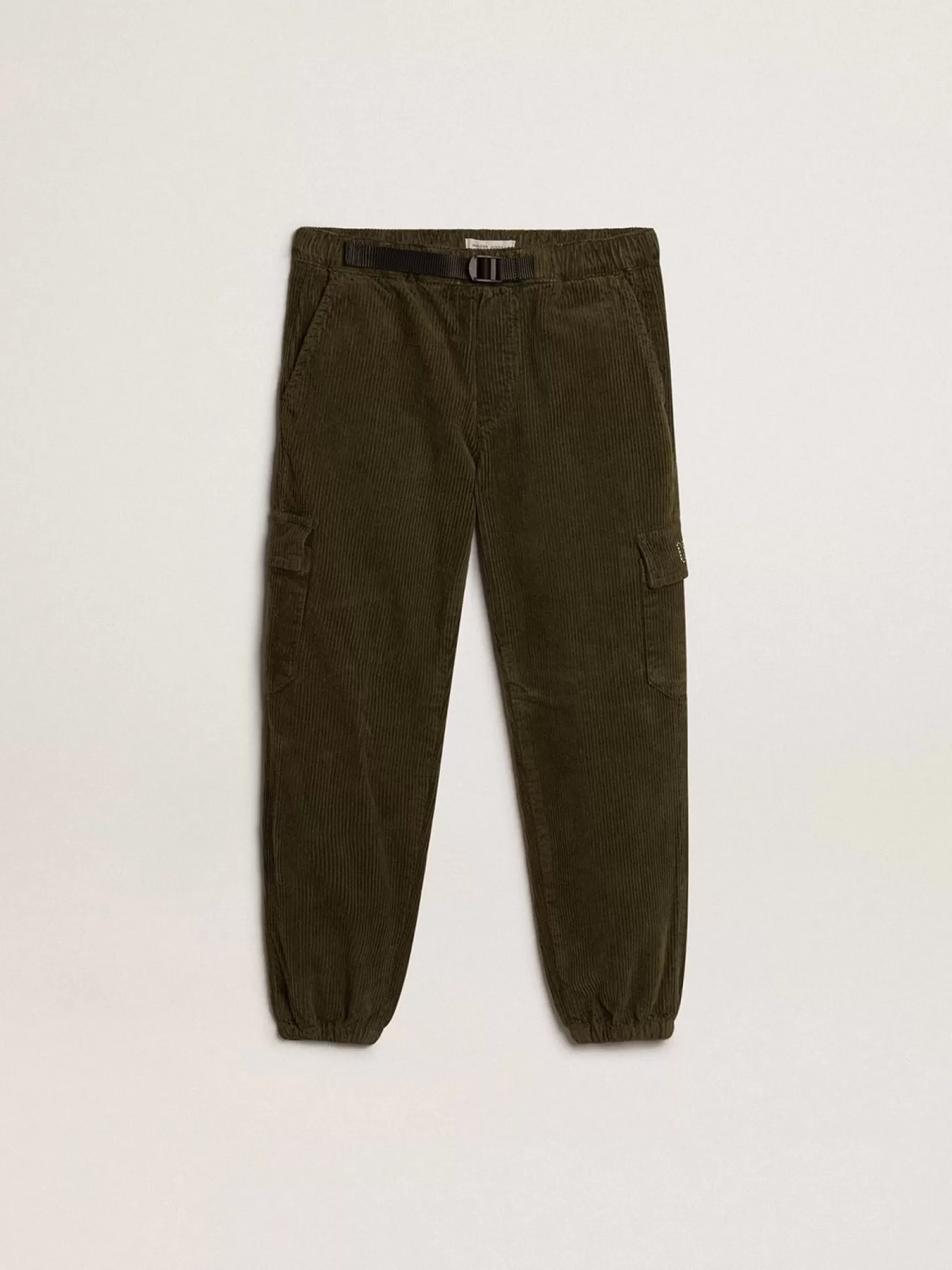 Best Sale Calça cargo de algodão verde escuro Bottoms (4-12 years)