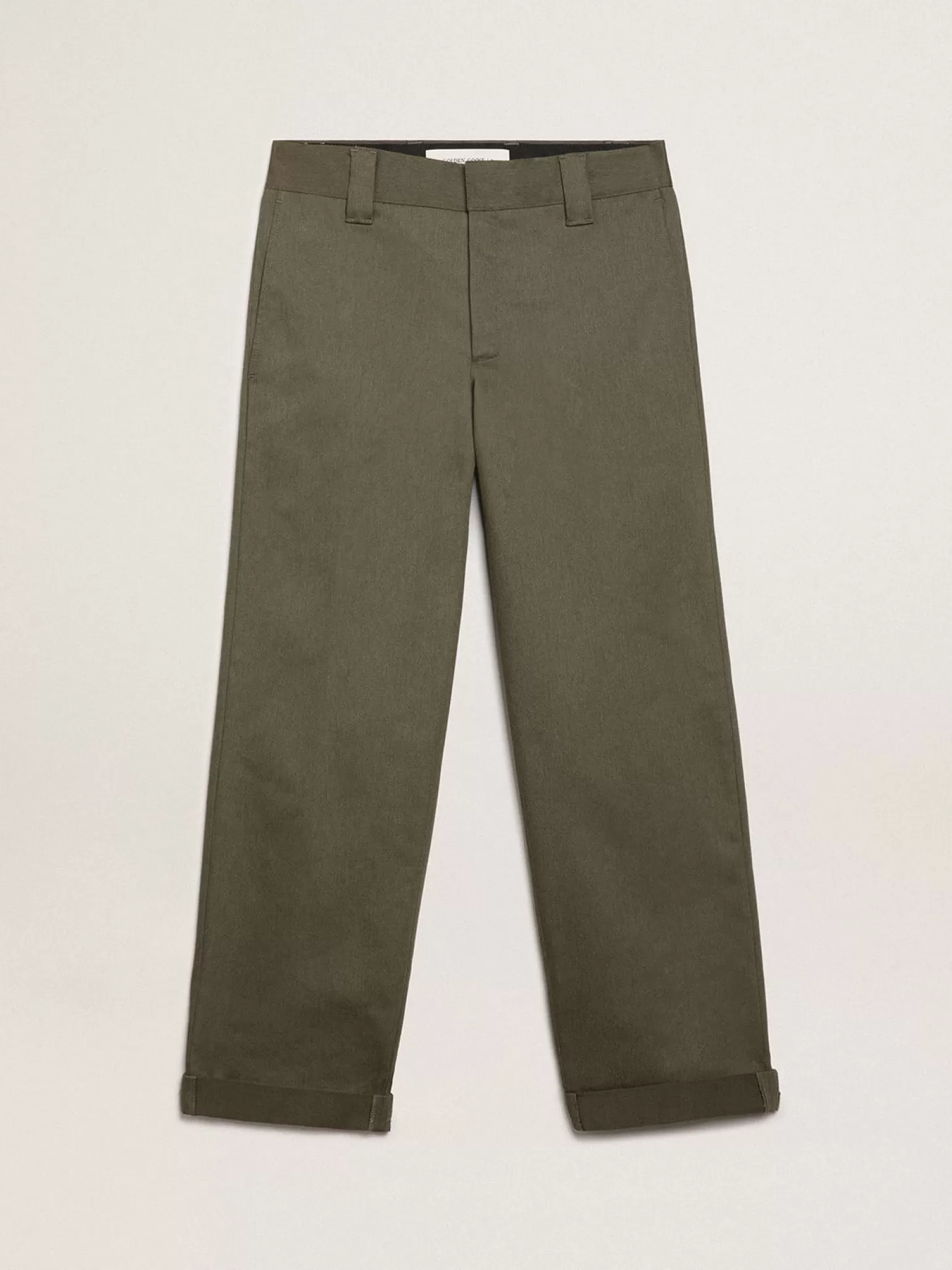 Online Calça chino Golden Collection verde militar Jeans e calças