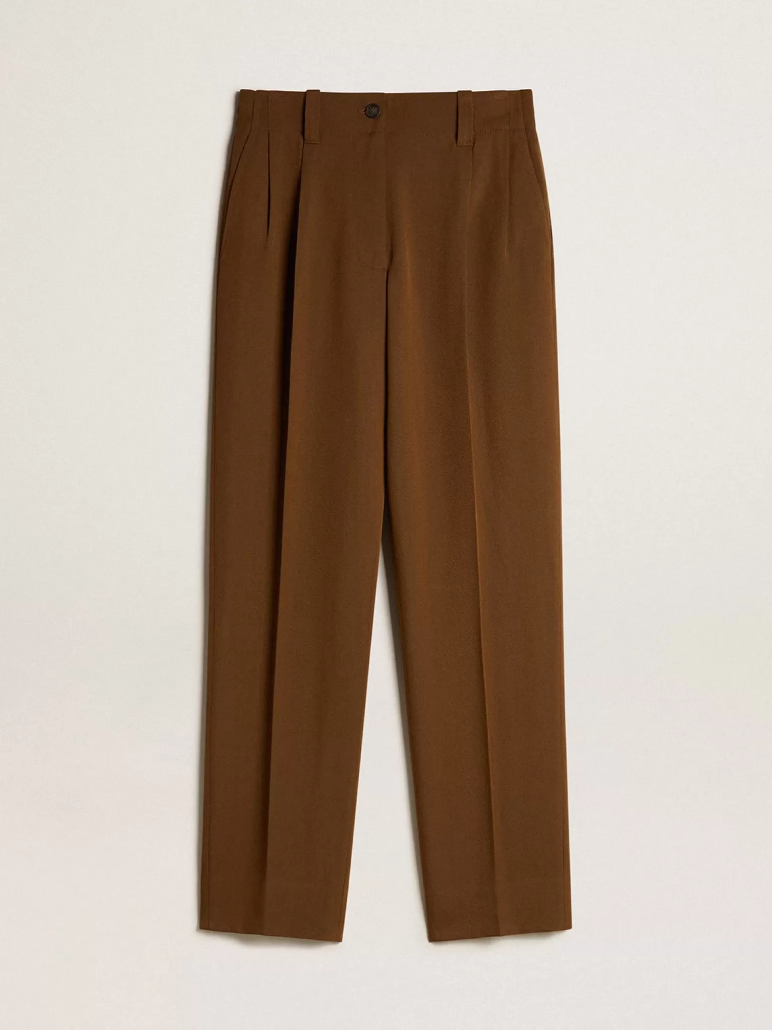 New Calça cor de faia misto lã e viscose MULHER Jeans e calças