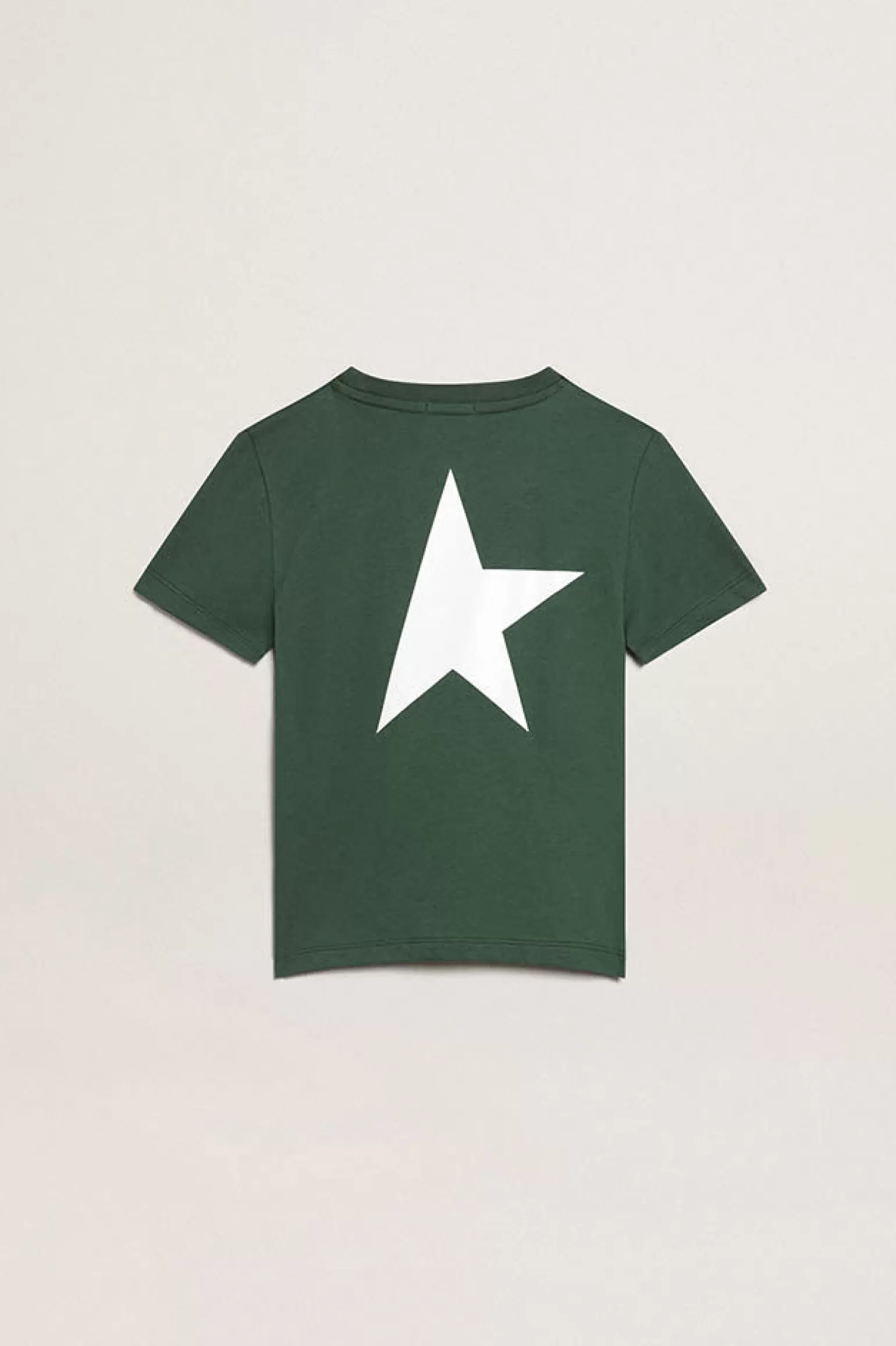 Cheap Camiseta verde infantil masculina com logo e estrela branca em contraste Roupas de cima (4-12 years)