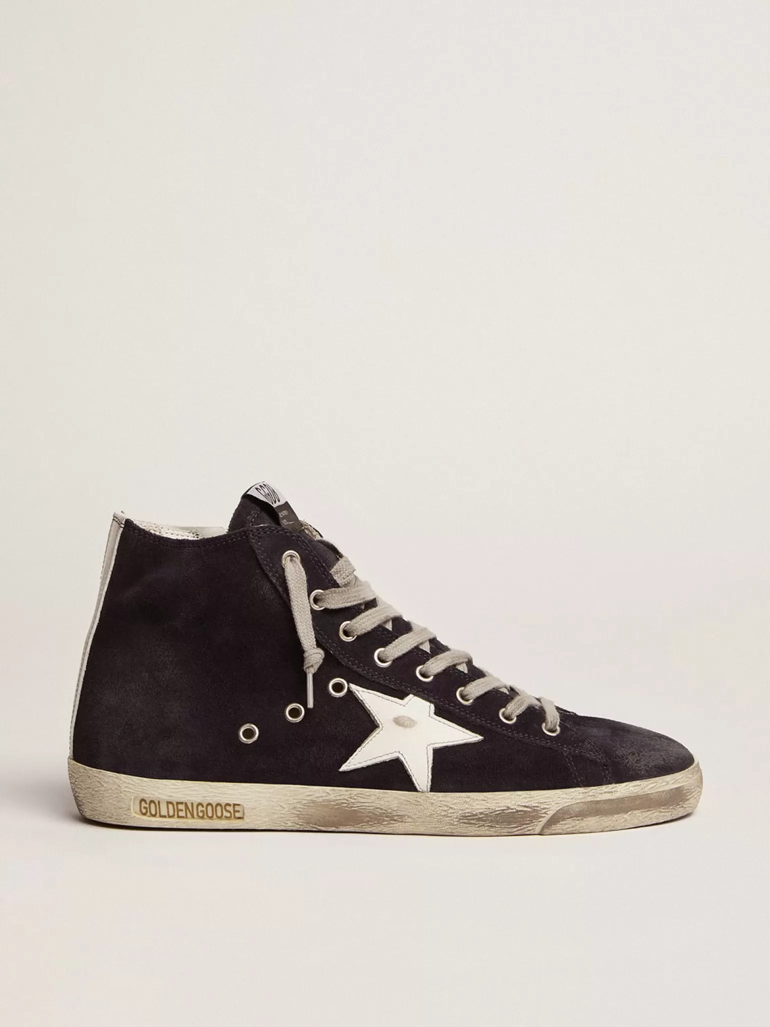 Sale Francy masculino de couro com estrela e talão de couro Francy