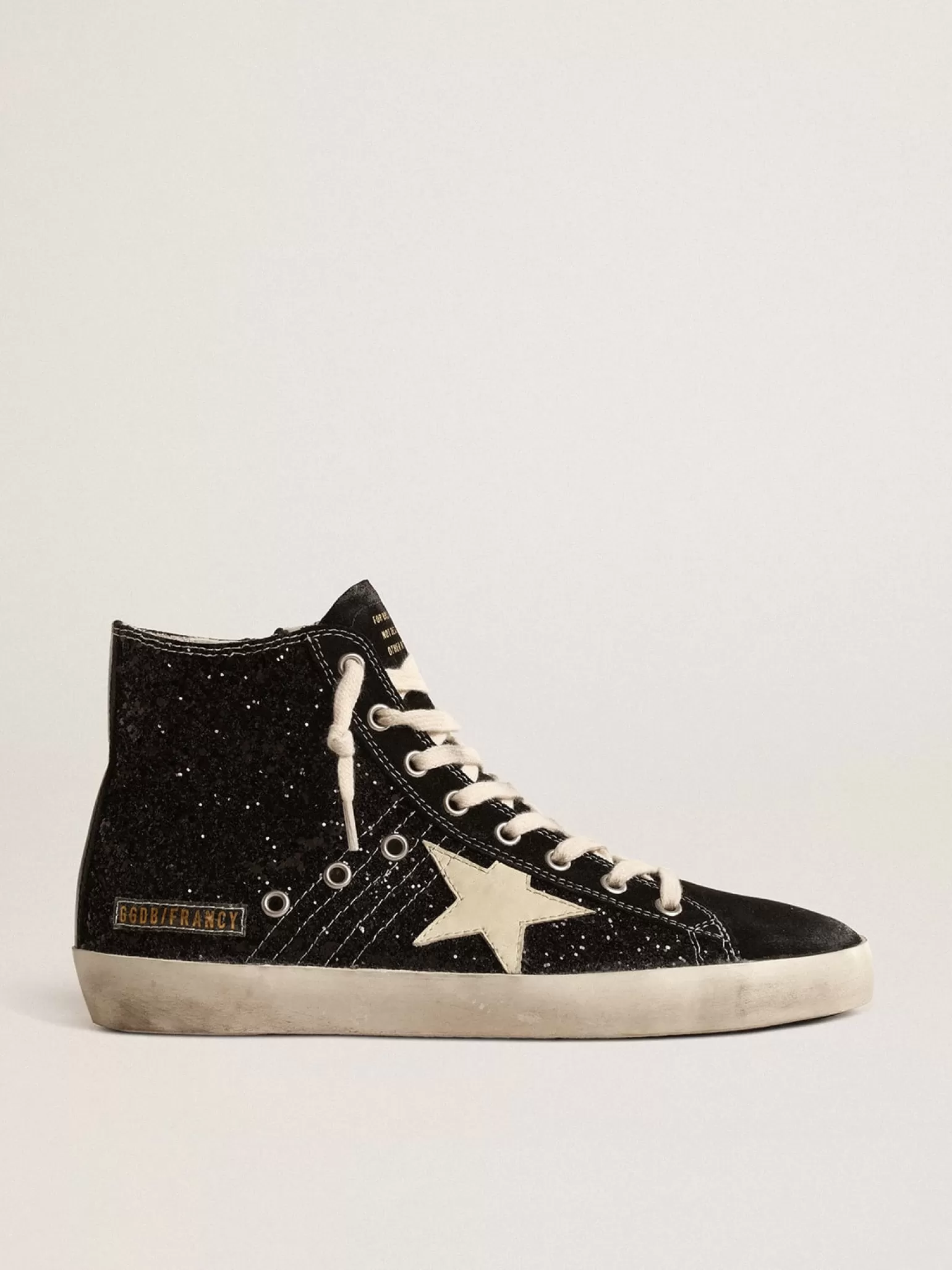 Shop Francy Penstar LTD de glitter com estrela marfim e talão preto MULHER Francy