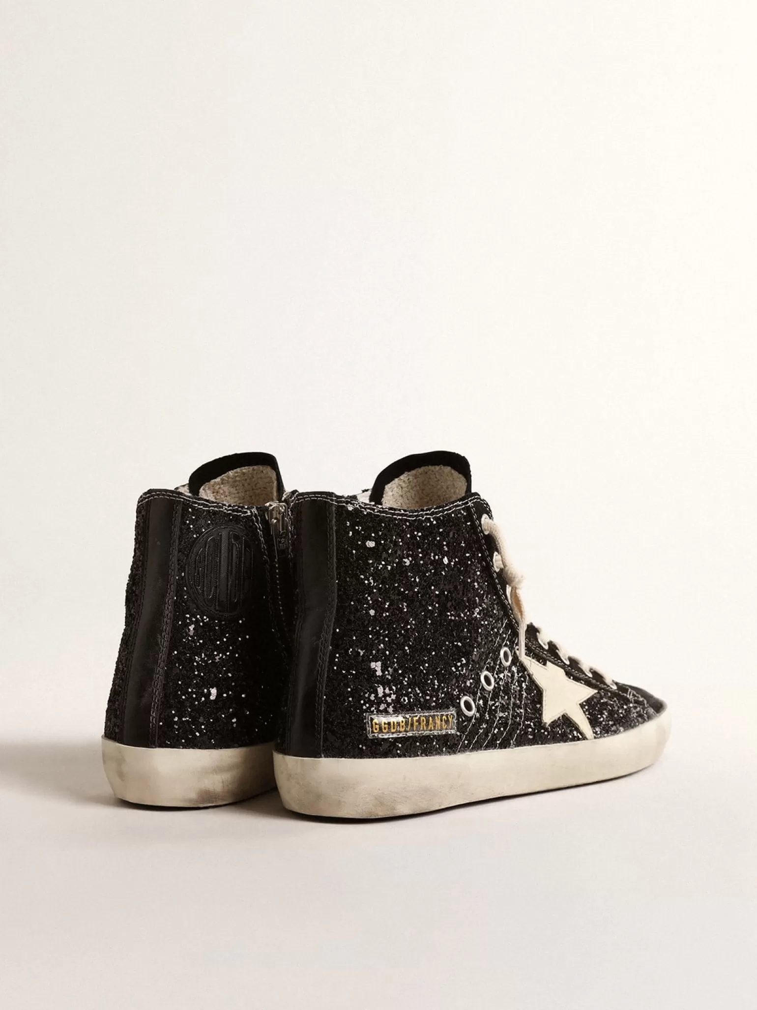 Shop Francy Penstar LTD de glitter com estrela marfim e talão preto MULHER Francy