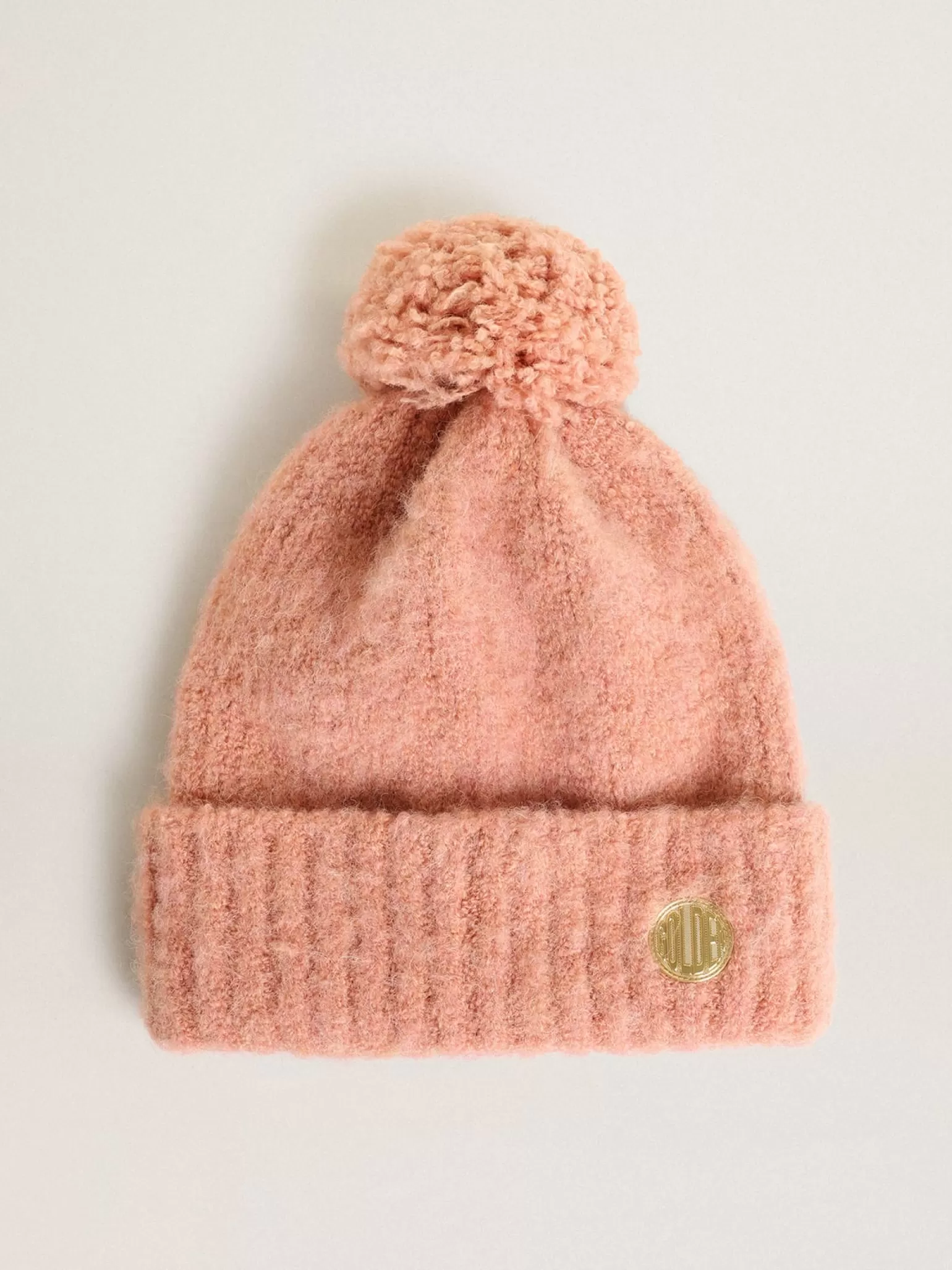 Cheap Gorro de lã rosa claro com pompom MULHER Chapéus e bonés | Chapéus e bonés