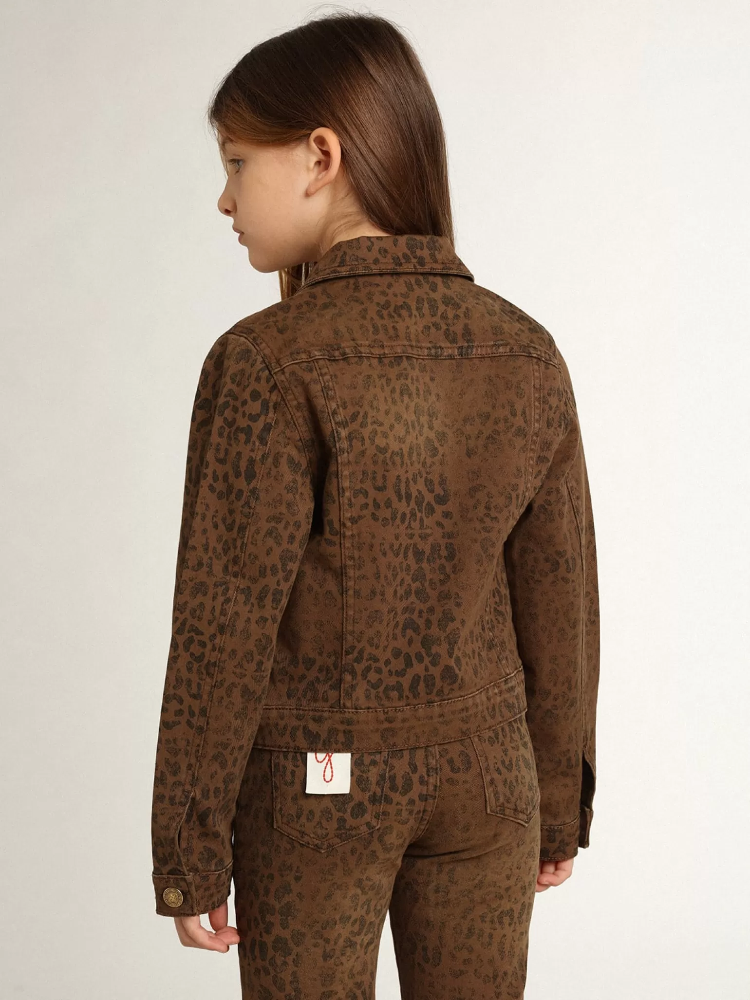 Discount Jaqueta de algodão infantil feminina com estampa animal print jacquard Roupas de cima (4-12 years)