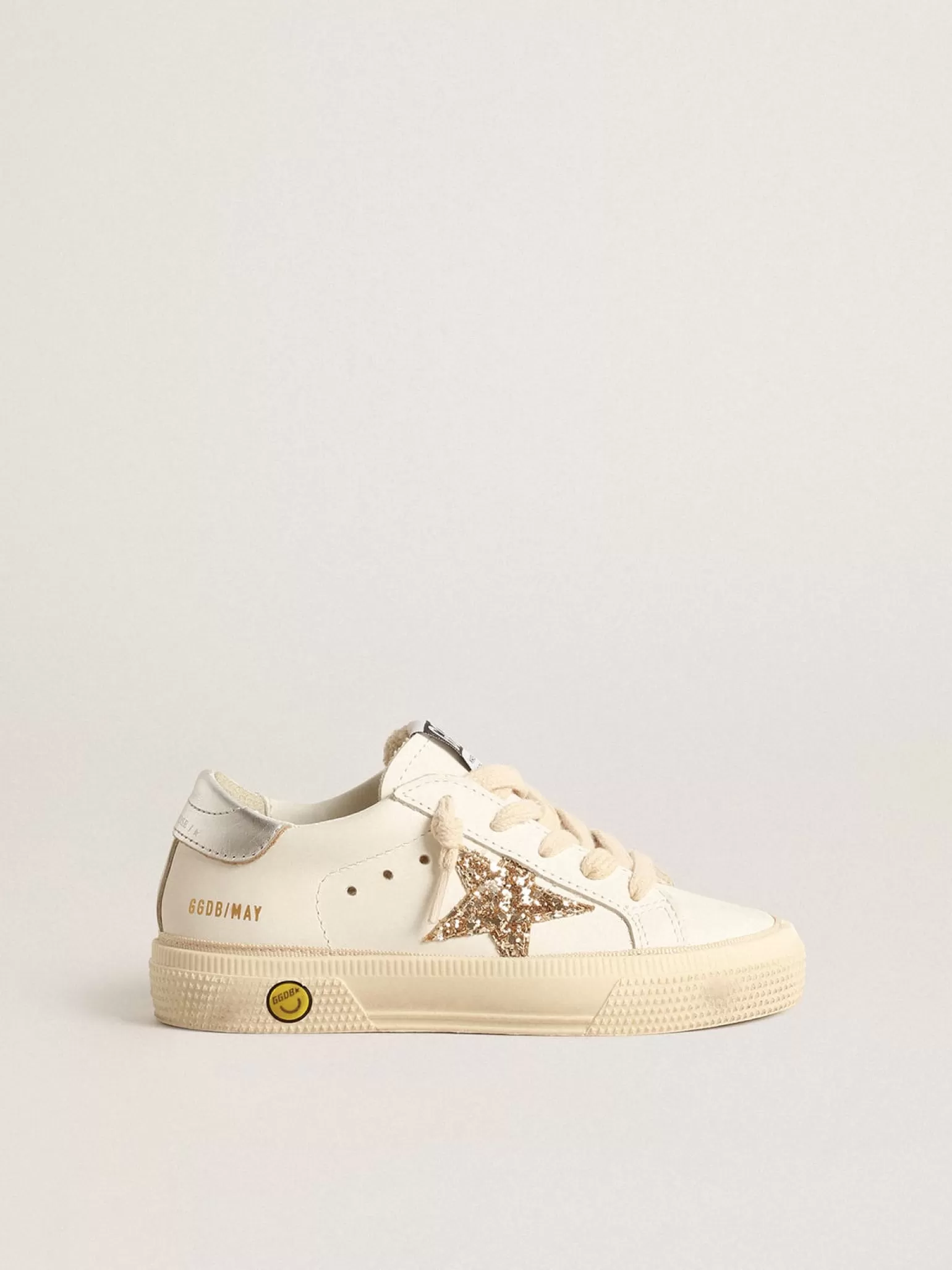 Flash Sale May Young com estrela de glitter dourado e talão de couro metálico Meninas (4-10 anos)