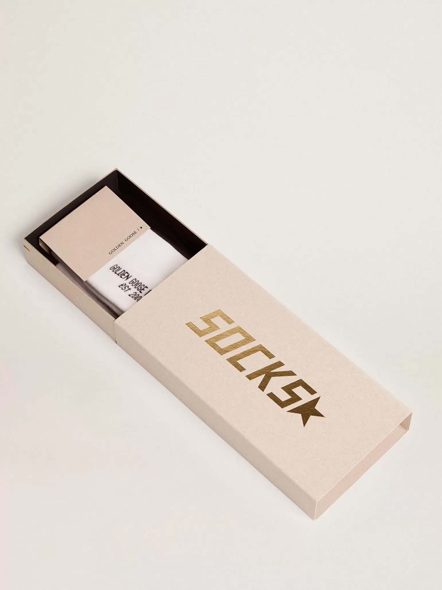 Flash Sale Meias brancas com estrela de cristal na parte de trás MULHER Meias | Meias