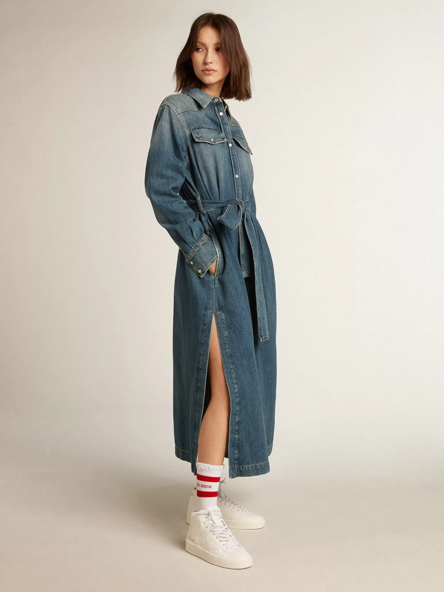 Discount Mid-Stardan Feminino com base vegetal e estrela e talão brancos MULHER Stardan | Mid Star