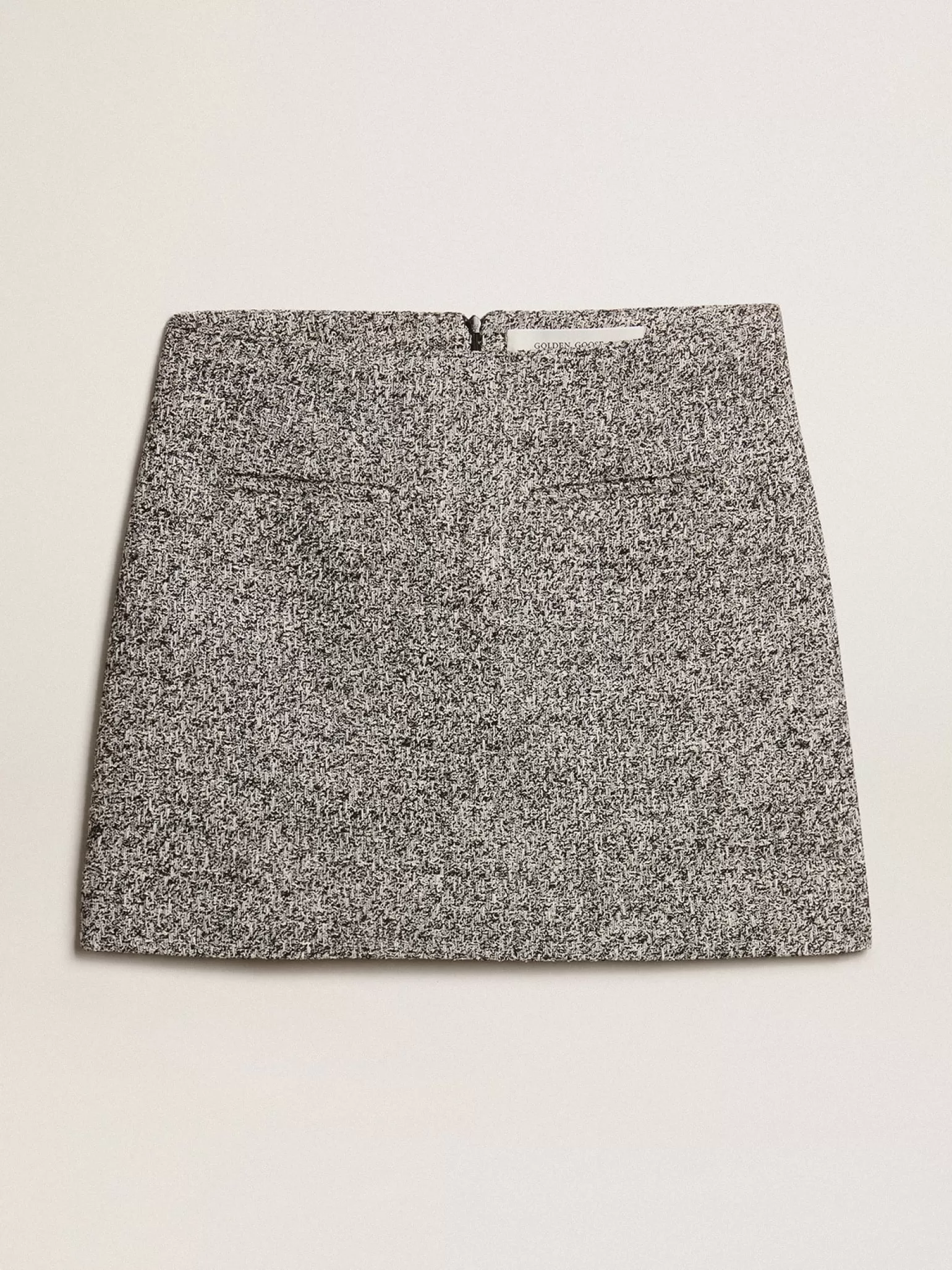 Discount Minissaia de algodão bouclé preto e branco MULHER Saias e Shorts