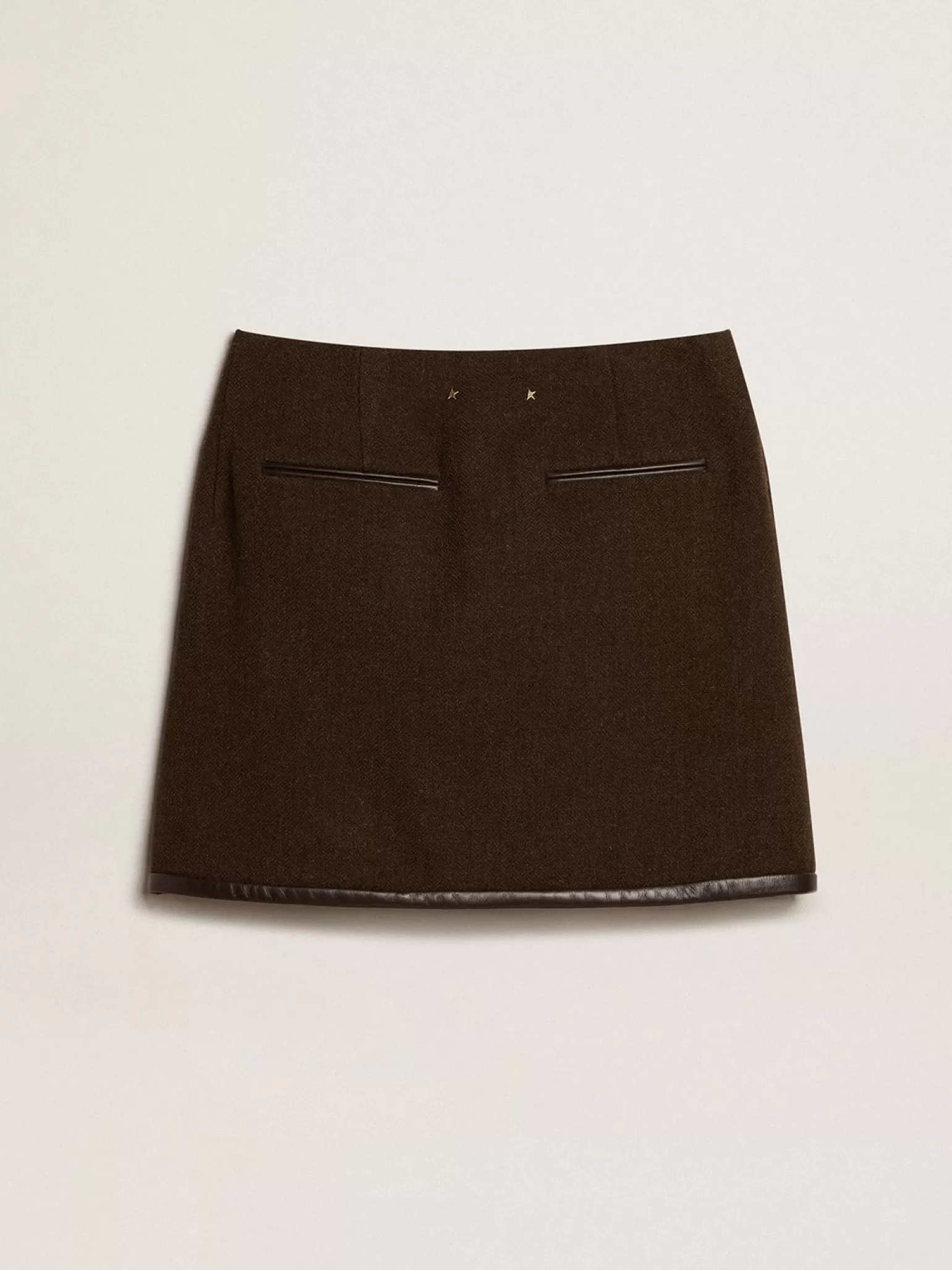 Flash Sale Minissaia de lã cor de cortiça MULHER Saias e Shorts
