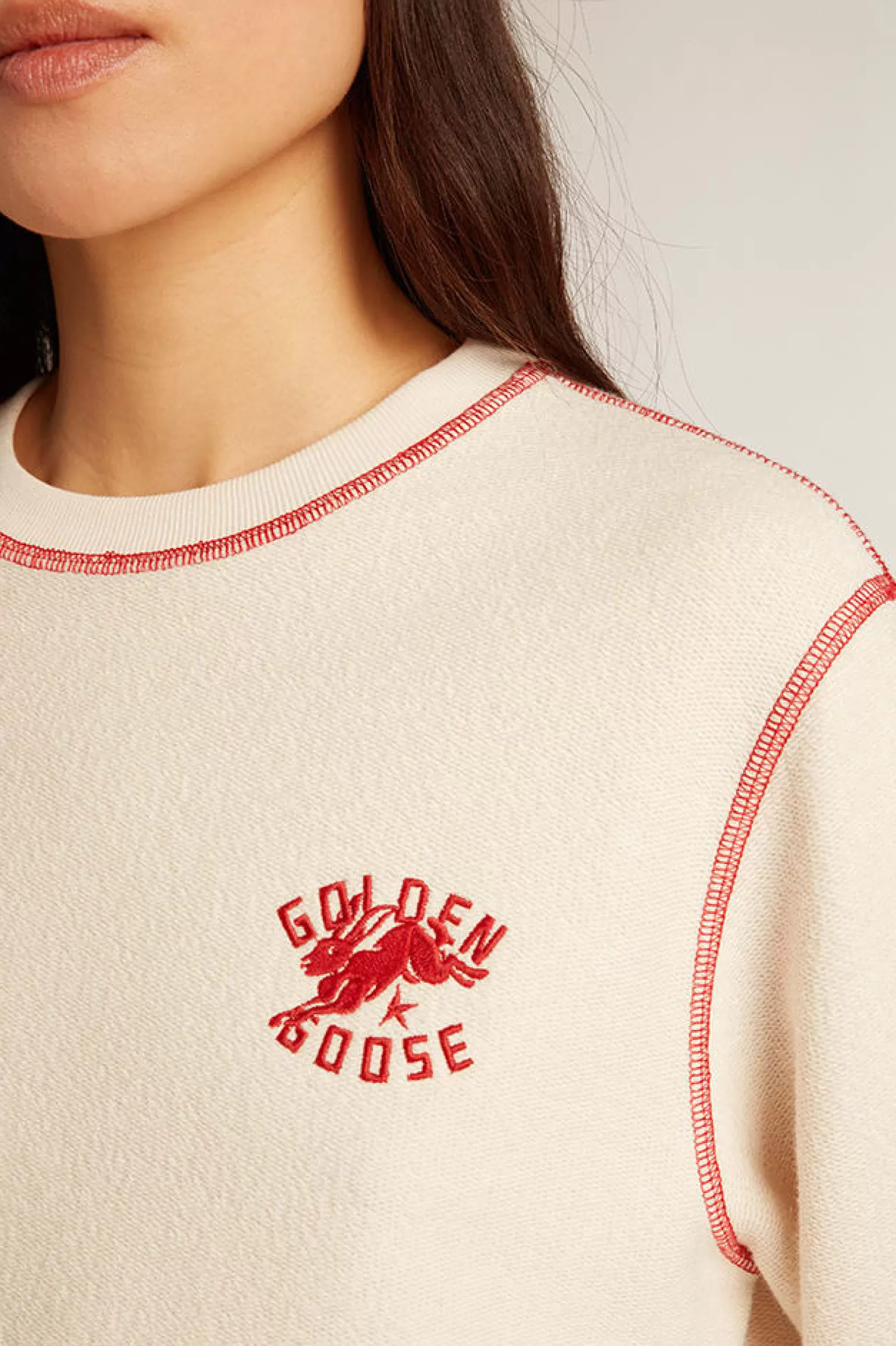 Best Sale Moletom Feminino na cor branco heritage com logo CNY MULHER Moletons