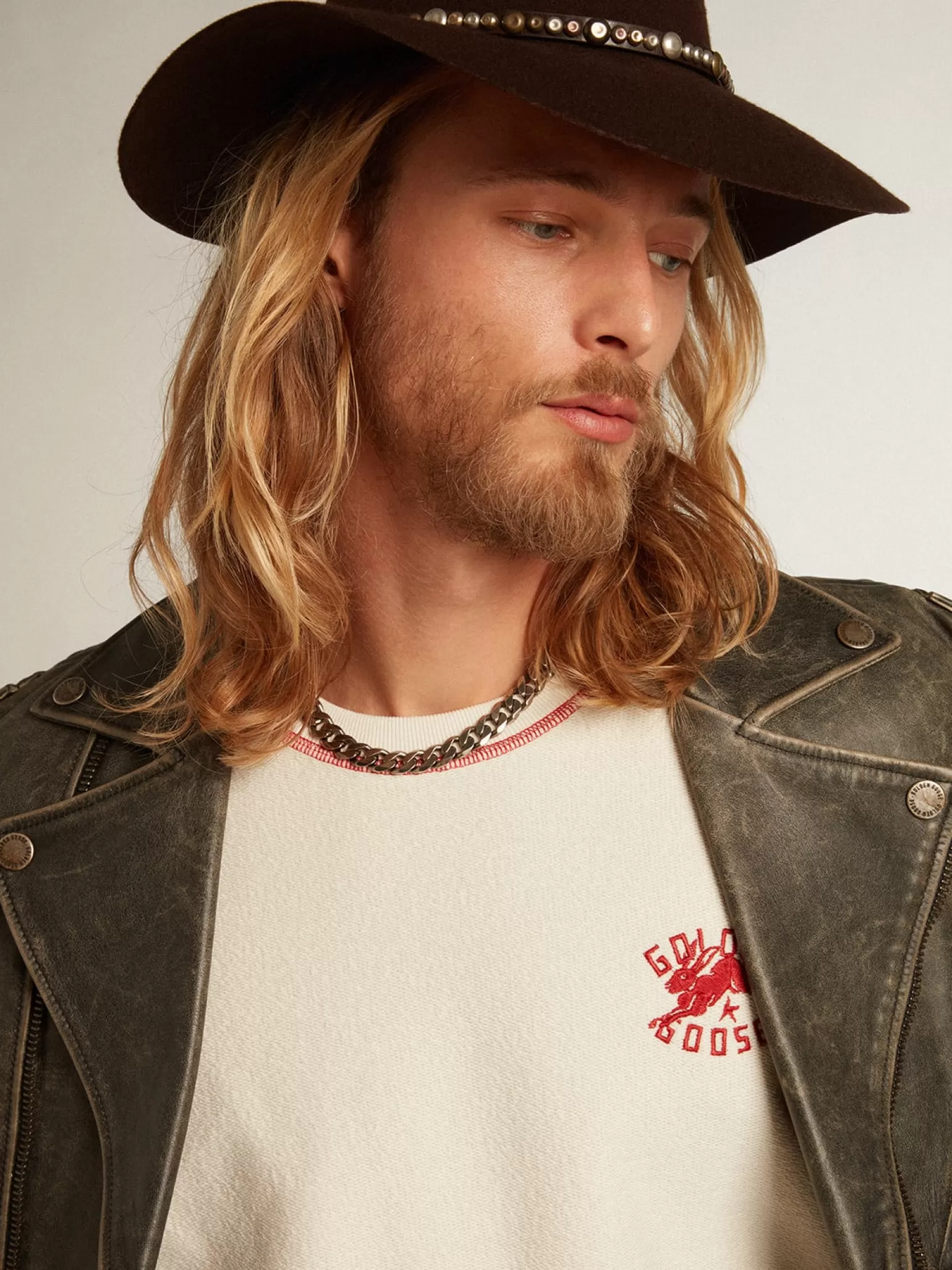 Cheap Moletom Masculino na cor branco heritage com logo CNY Moletons