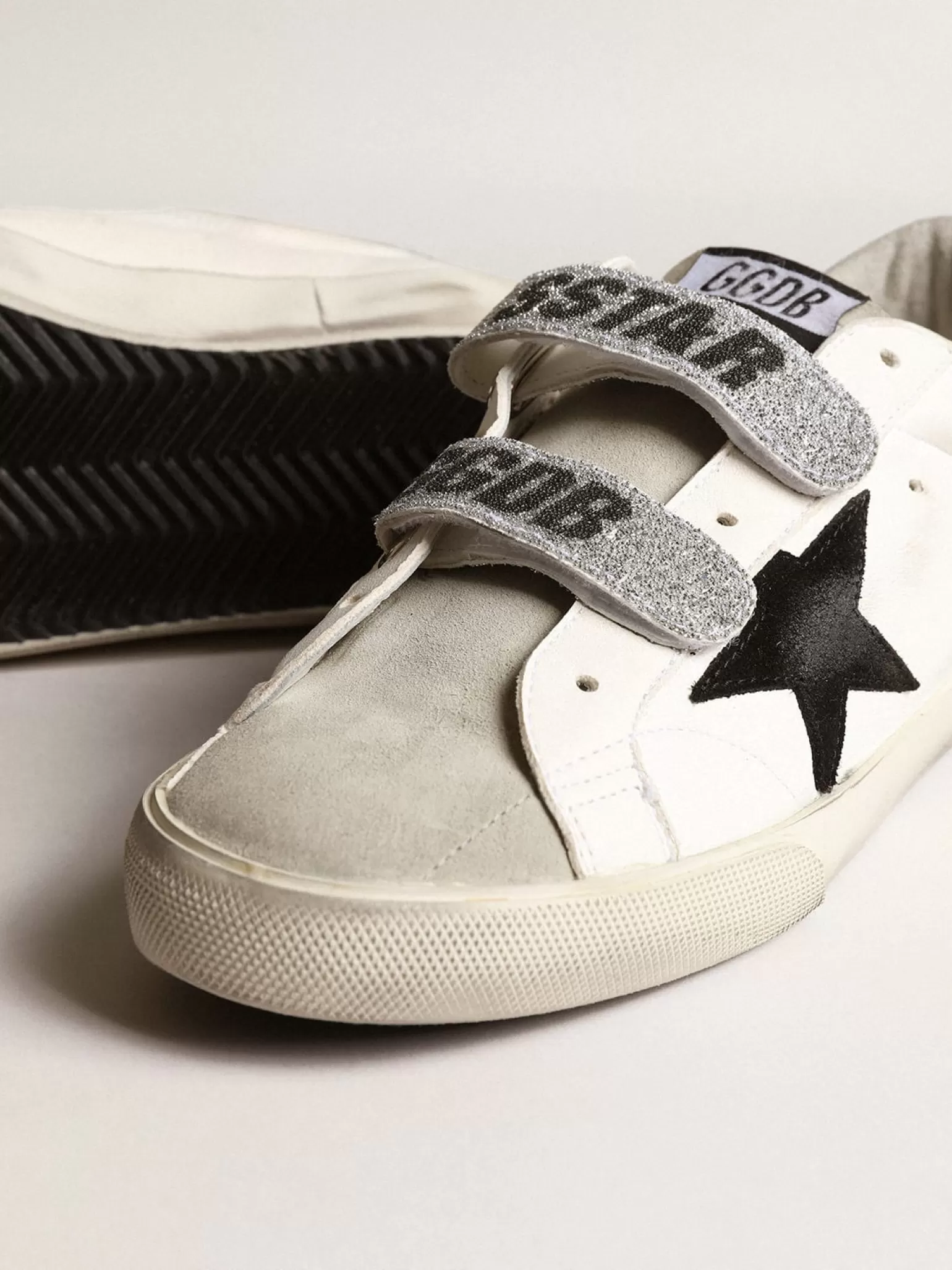 Clearance Old School com estrela de suede e faixas de cristal Swarovski MULHER Super-Star
