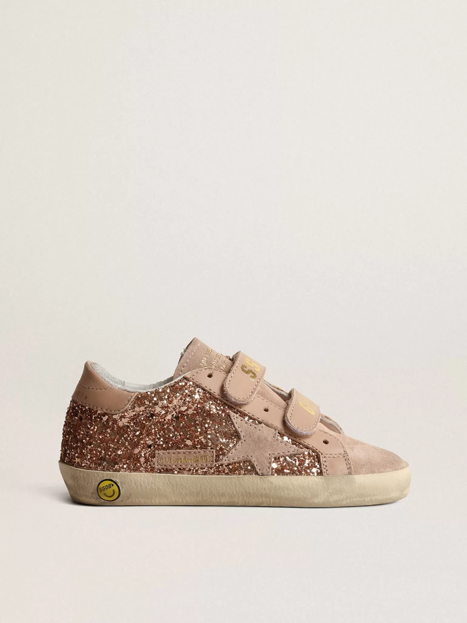 Online Old School Teen de glitter rosa pêssego com estrela de suede rosa Meninas (4-10 anos)