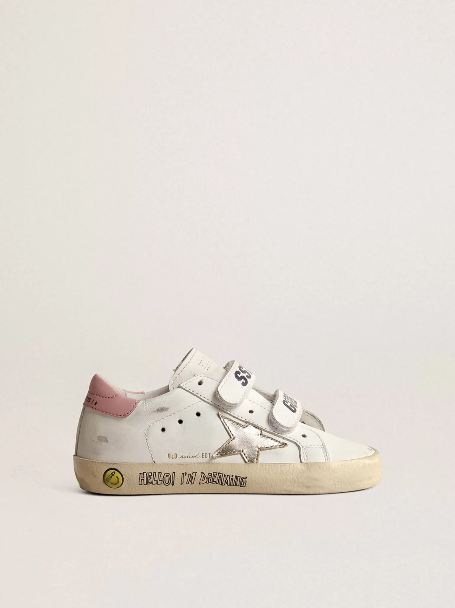 Cheap Old School Young com estrela de couro metálico e talão rosa Meninas (4-10 anos)