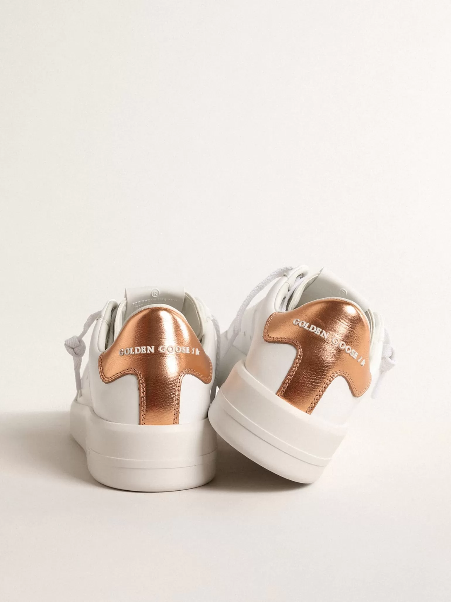 Fashion Purestar de base vegetal com talão de couro metálico bronze MULHER Beachwear | Purestar