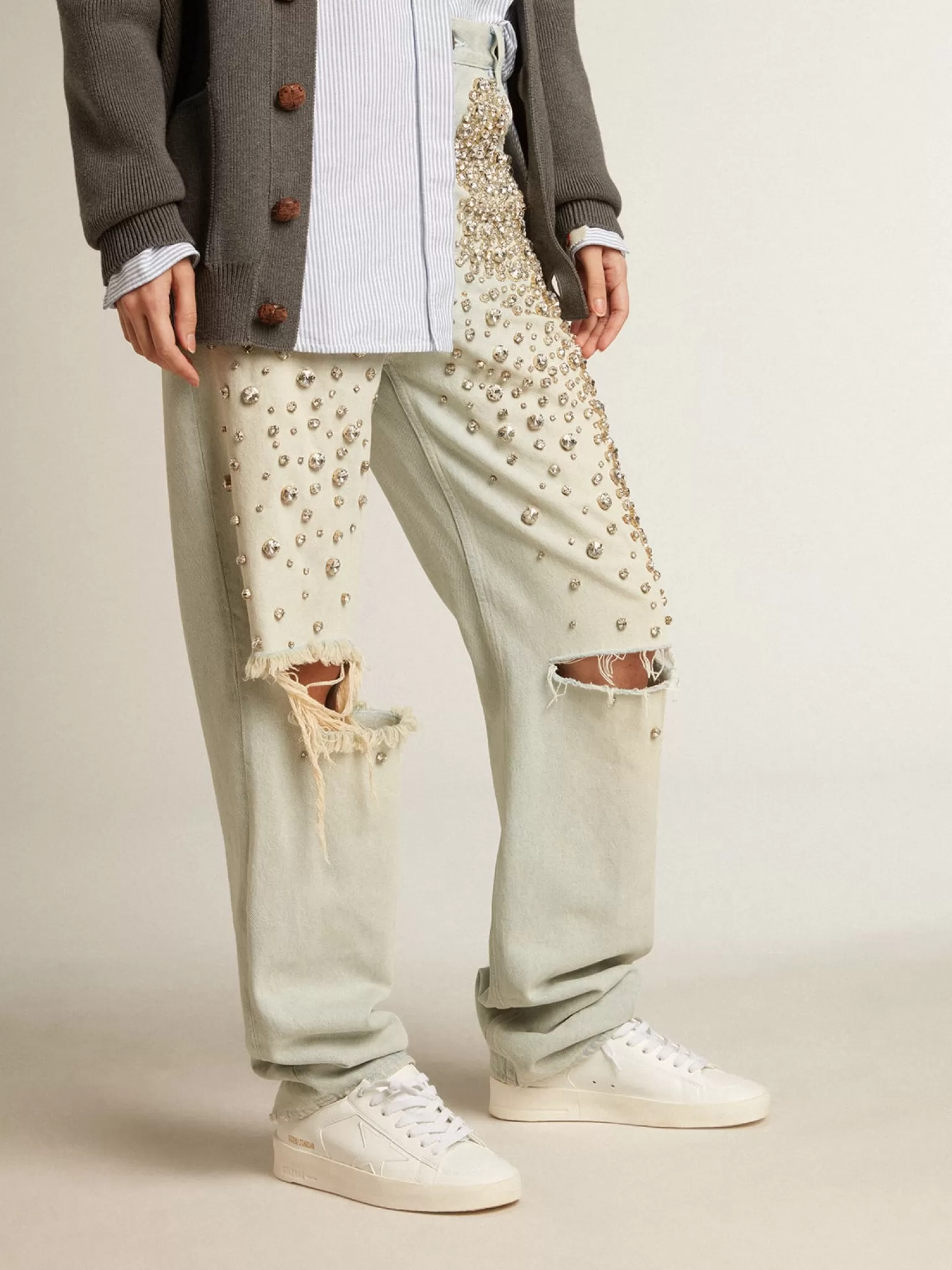 Clearance Stardan Feminino com base vegetal e estrela e talão brancos MULHER Stardan
