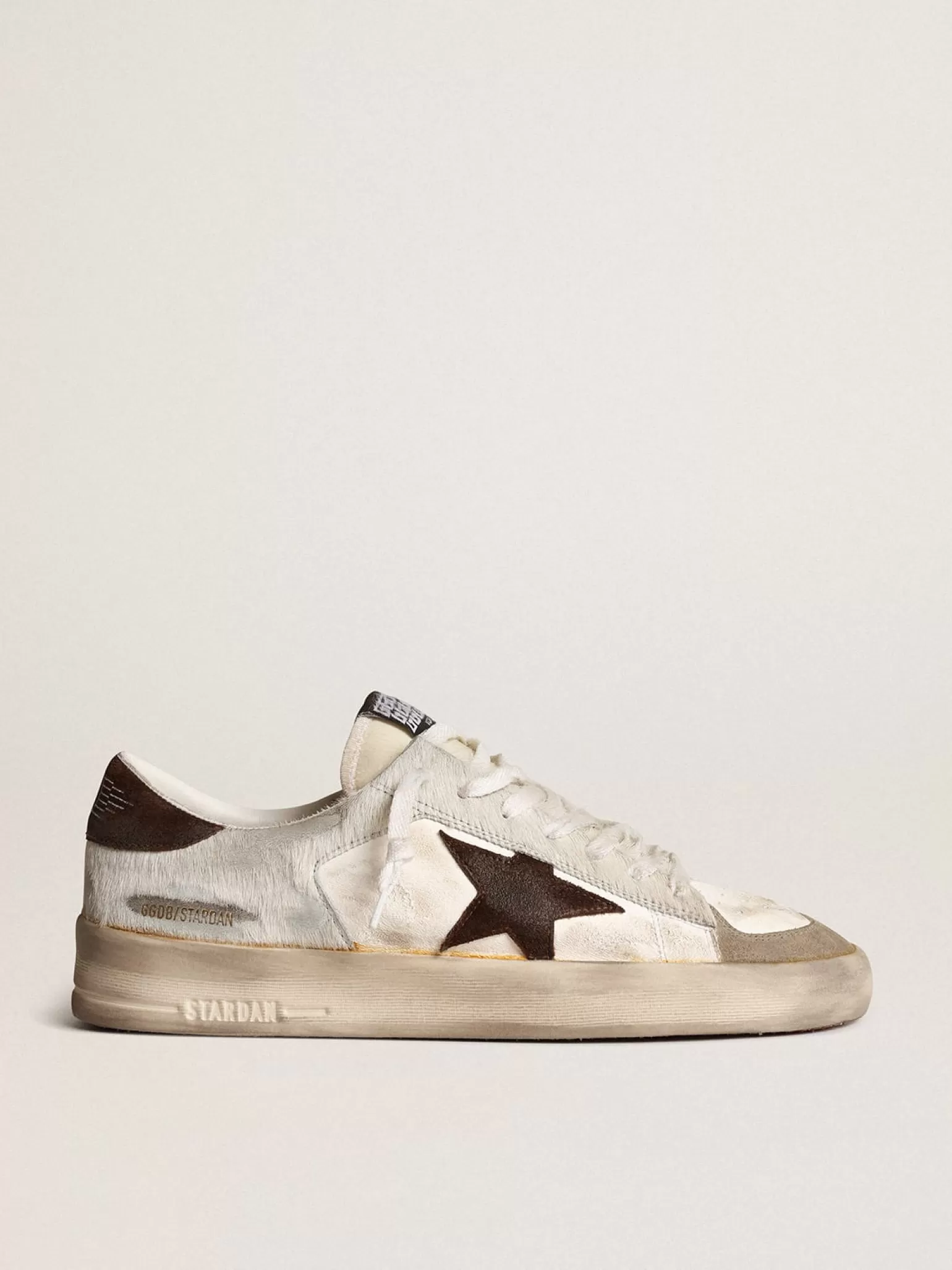Sale Stardan Masculino napa e cavalinho com estrela de suede marrom Stardan
