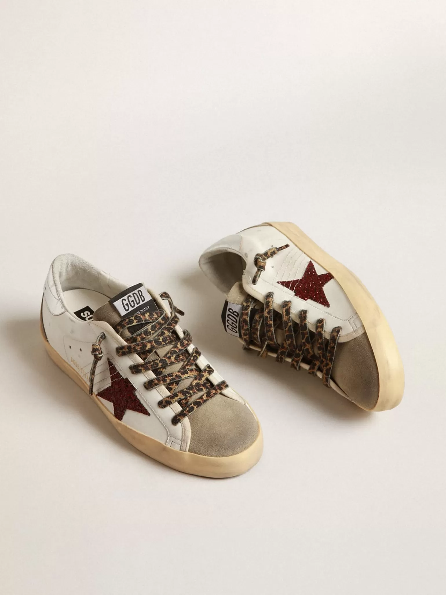 Discount Super-Star com estrela de glitter bordô e talão prateado MULHER Super-Star