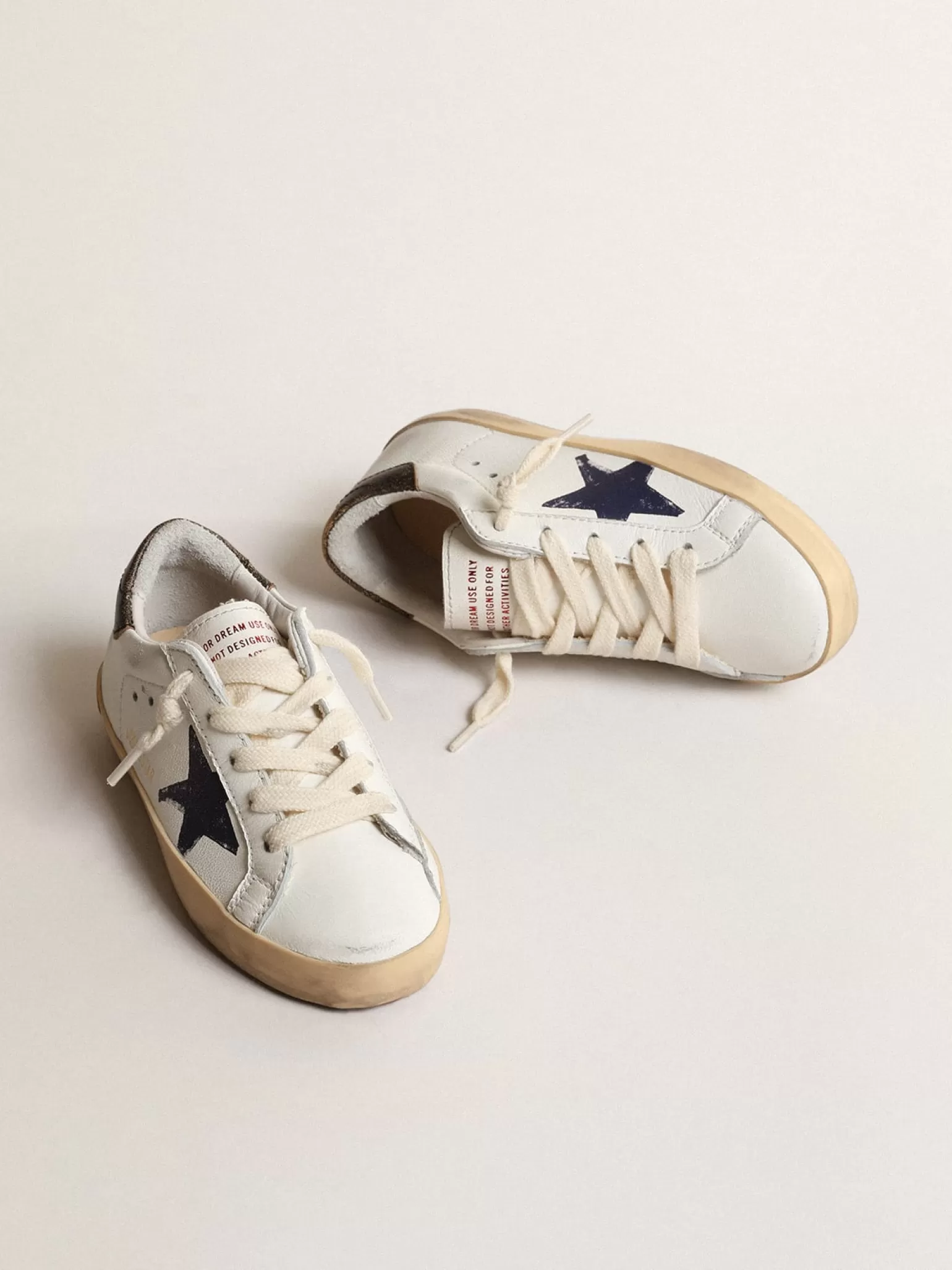 Outlet Super-Star Junior de napa com estrela estampada e talão preto Meninas pequenas (1-3 anos) | Meninos pequenos (1-3 anos)