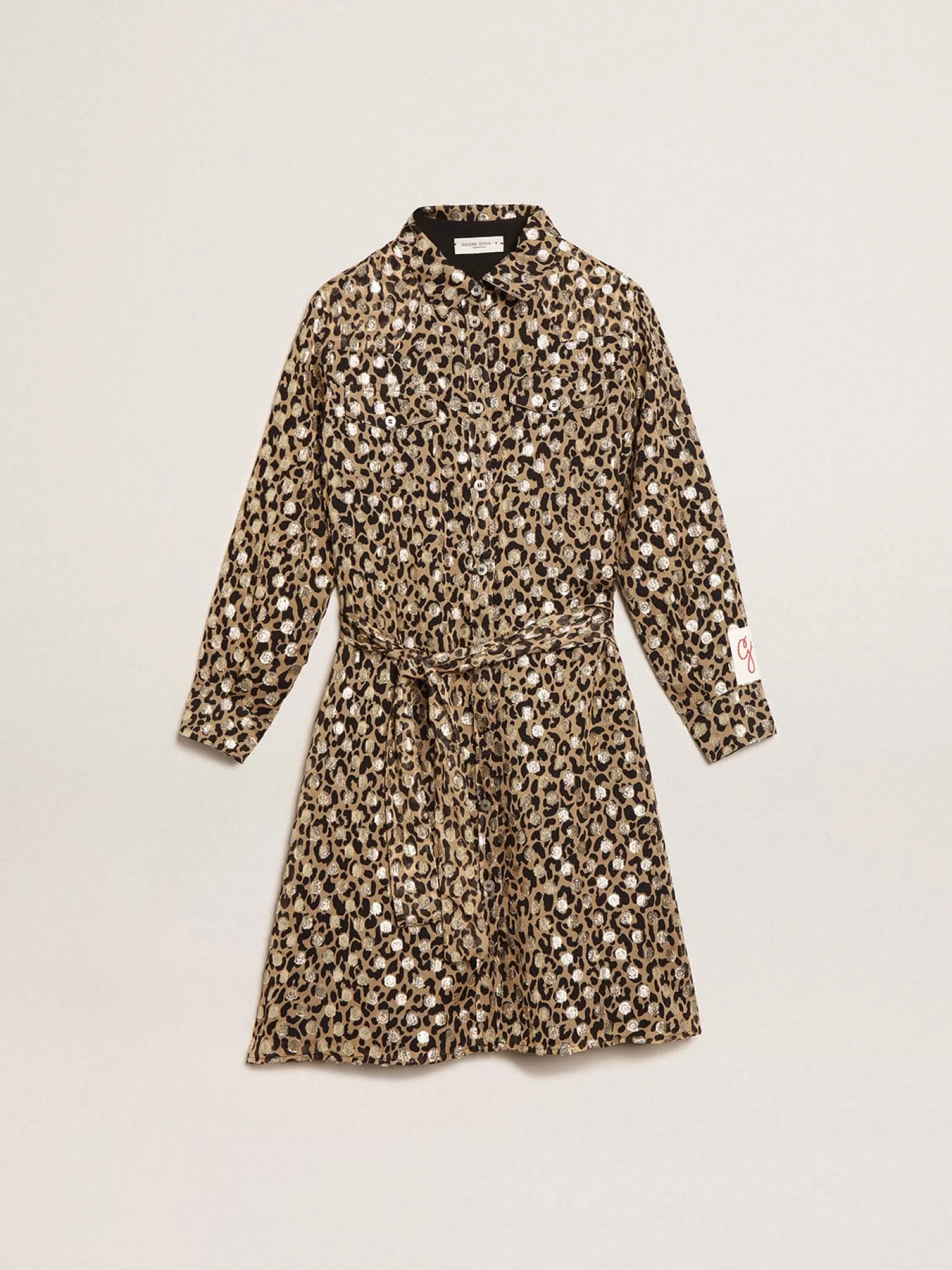 Best Vestido chemise infantil feminino com estampa animal print e fio coupé Roupas de cima (4-12 years)