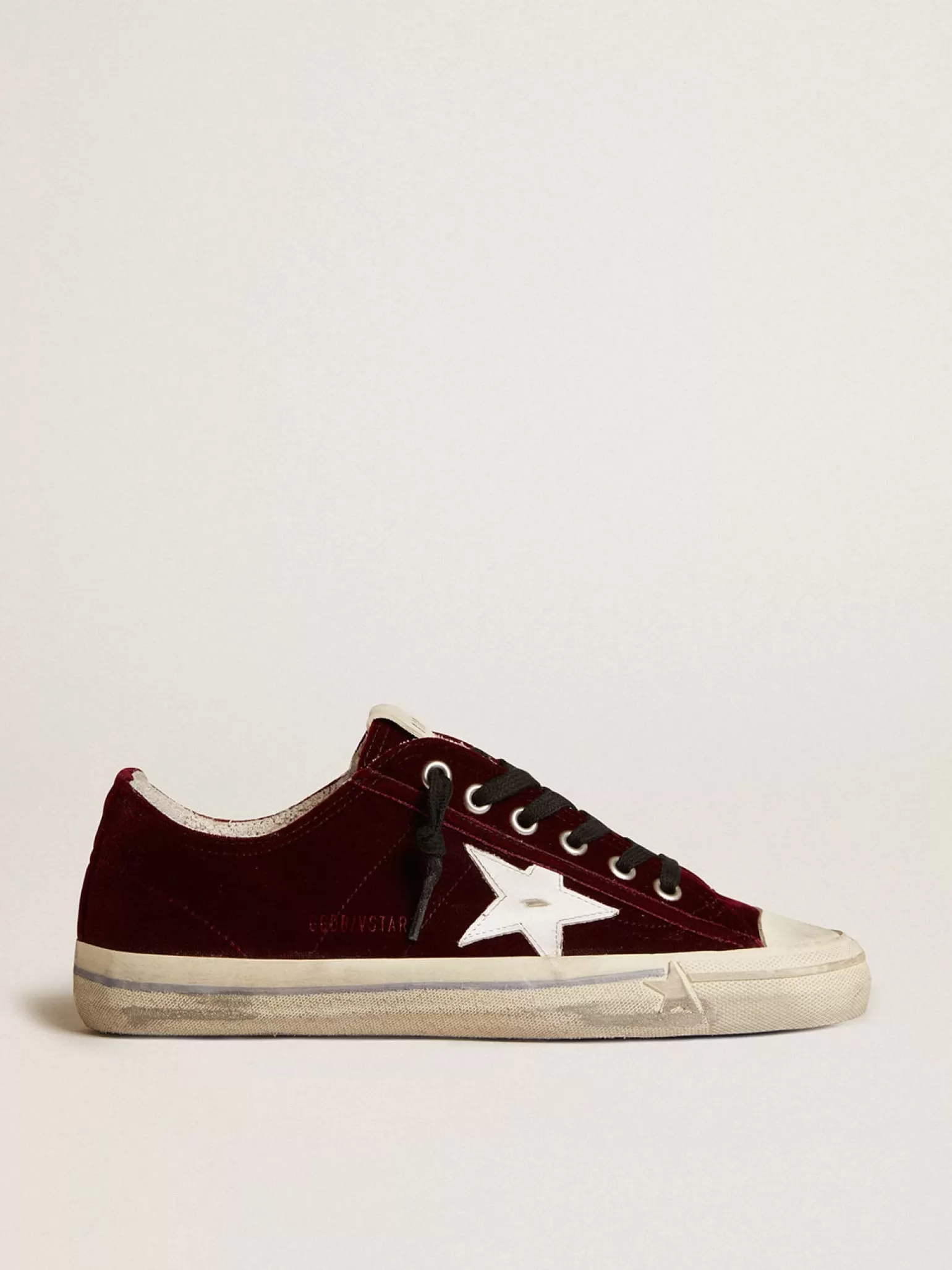 Discount V-Star Feminino LTD de veludo bordô com estrela de couro branco MULHER V-Star