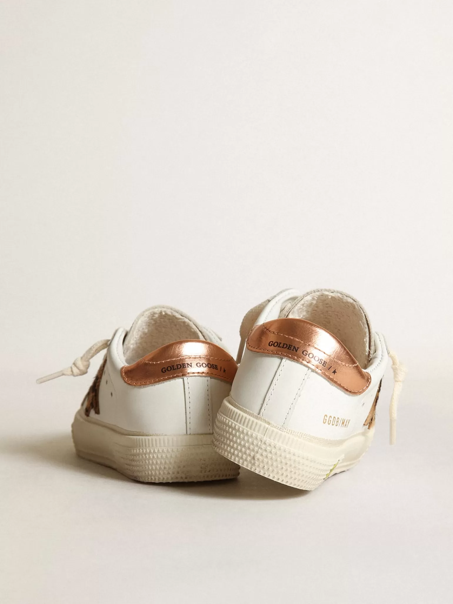 Shop Young May com estrela de cavalinho leopardo e talão cor de cobre Meninas (4-10 anos)