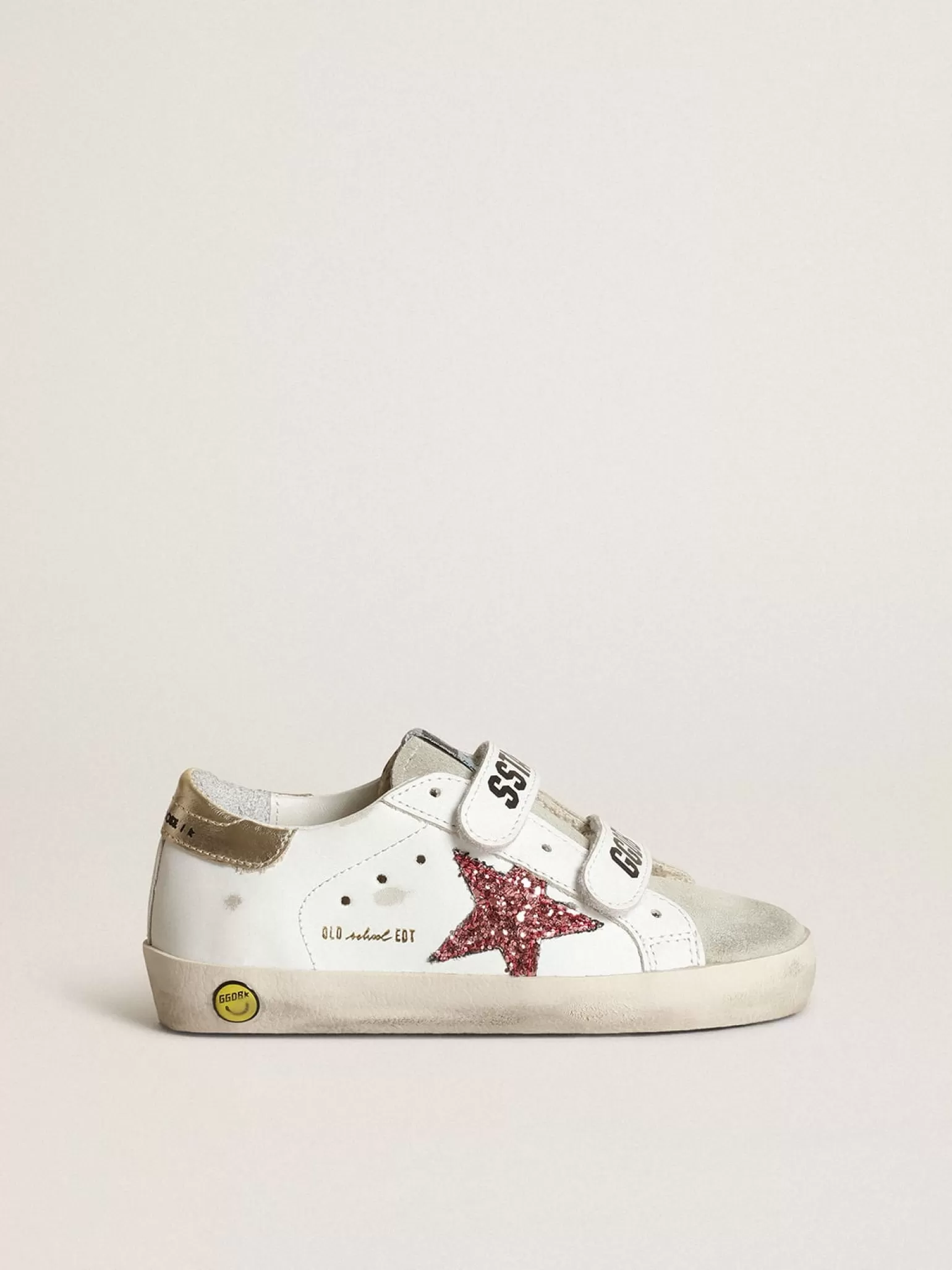 Cheap Young Old School com estrela de glitter rosa e talão cor platina Meninas (4-10 anos)